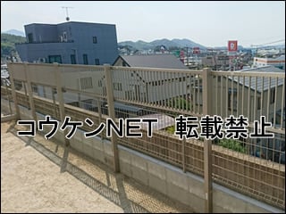 福岡県糸島市Ｇ様 プレスタフェンス 2型 多段柱 施工例