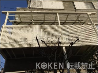 東京都板橋区Ｉ様 ビューステージ Hスタイル 縦スリット（柱建て式） 施工例