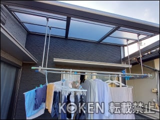 広島県Ｈ様 テラス屋根施工例