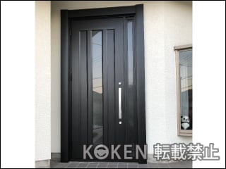 兵庫県神戸市Ａ様 リシェント 玄関ドア3 C12N型 片袖 施工例