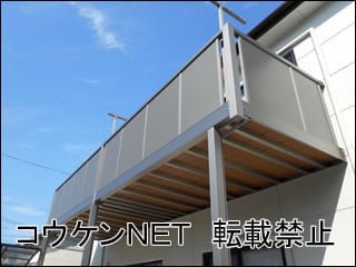 高知県高知市Ｏ様 ビューステージ Hスタイル パンチング（柱建て式） 施工例